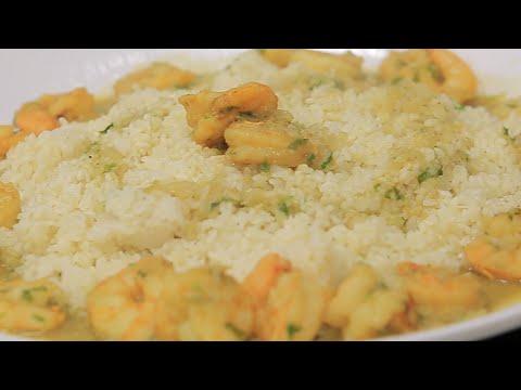 طريقة عمل أرز بالجمبري ومعجون الكاري