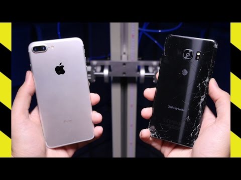 تحدي السقوط بين  iphone 7 plus و  galaxy note 7