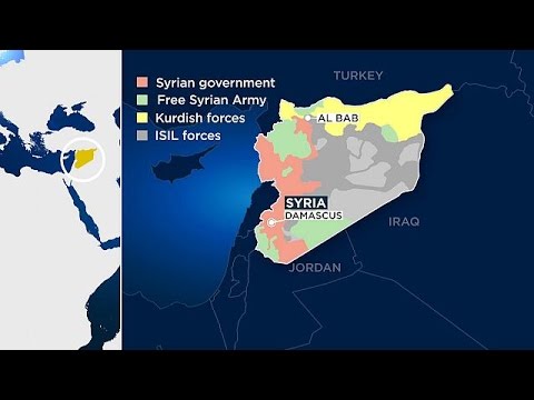 شاهد الخناق يضيق على تنظيم داعش في مدينة الباب