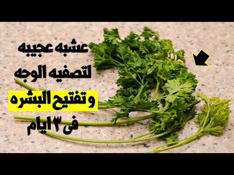 عشبة لتصفيه وتنقيه الوجه من الشوائب