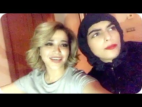 بالفيديو  نهى نبيل تغني عوافي مع سارة الودعاني