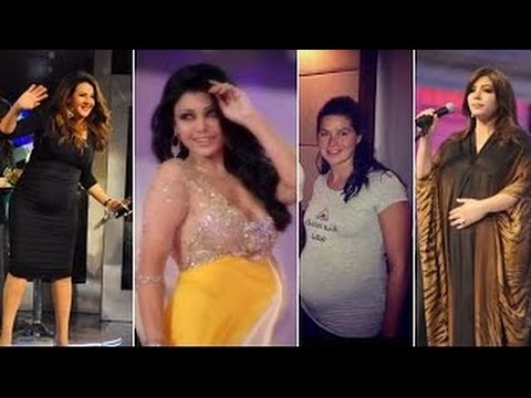 نخبة من الفنانات الشهيرات في فترة الحمل