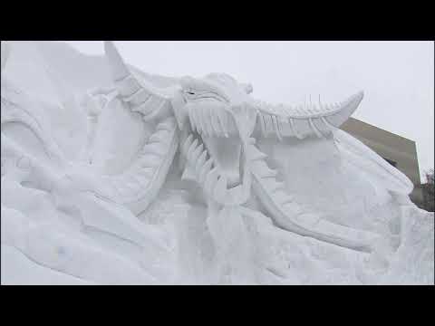 انطلاق مهرجان تحف الثلوج في اليابان