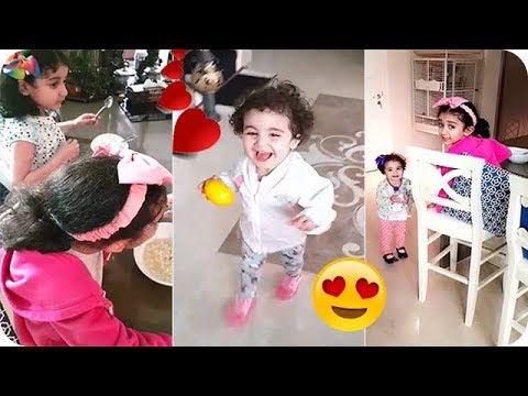 شاهد لجين عمران تلعب مع يسمة ابنة مهيرة عبد العزيز