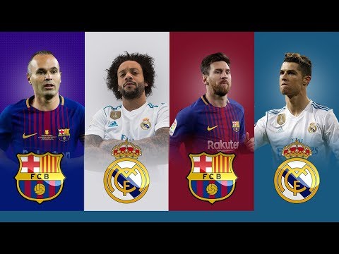 أكثر 10 لاعبين ظهورًا في الكلاسيكو مِن برشلونة والريال