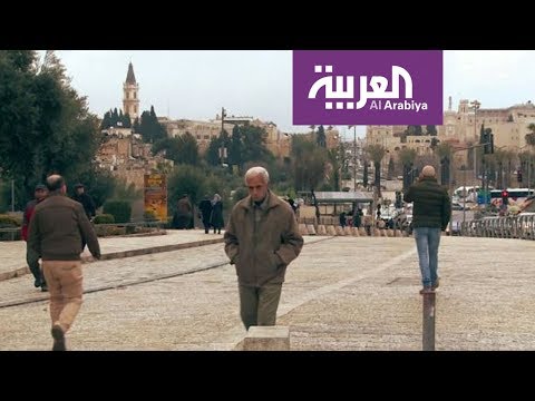 شاهد  شارع السلطان سليمان المحاذي لأسوار القدس القديمة