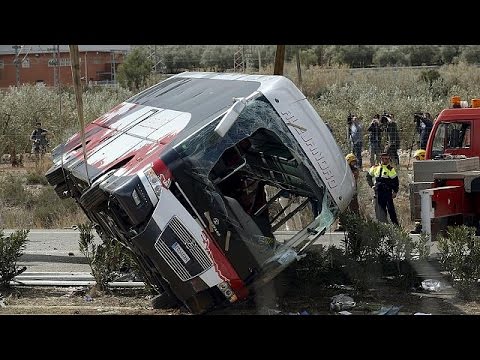 الكشف عن هويات ضحايا حادثة الحافلة في إسبانيا